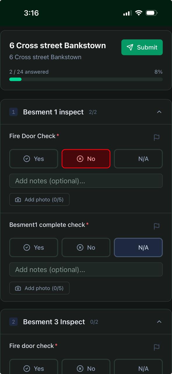Smart Serve app screenshot 2