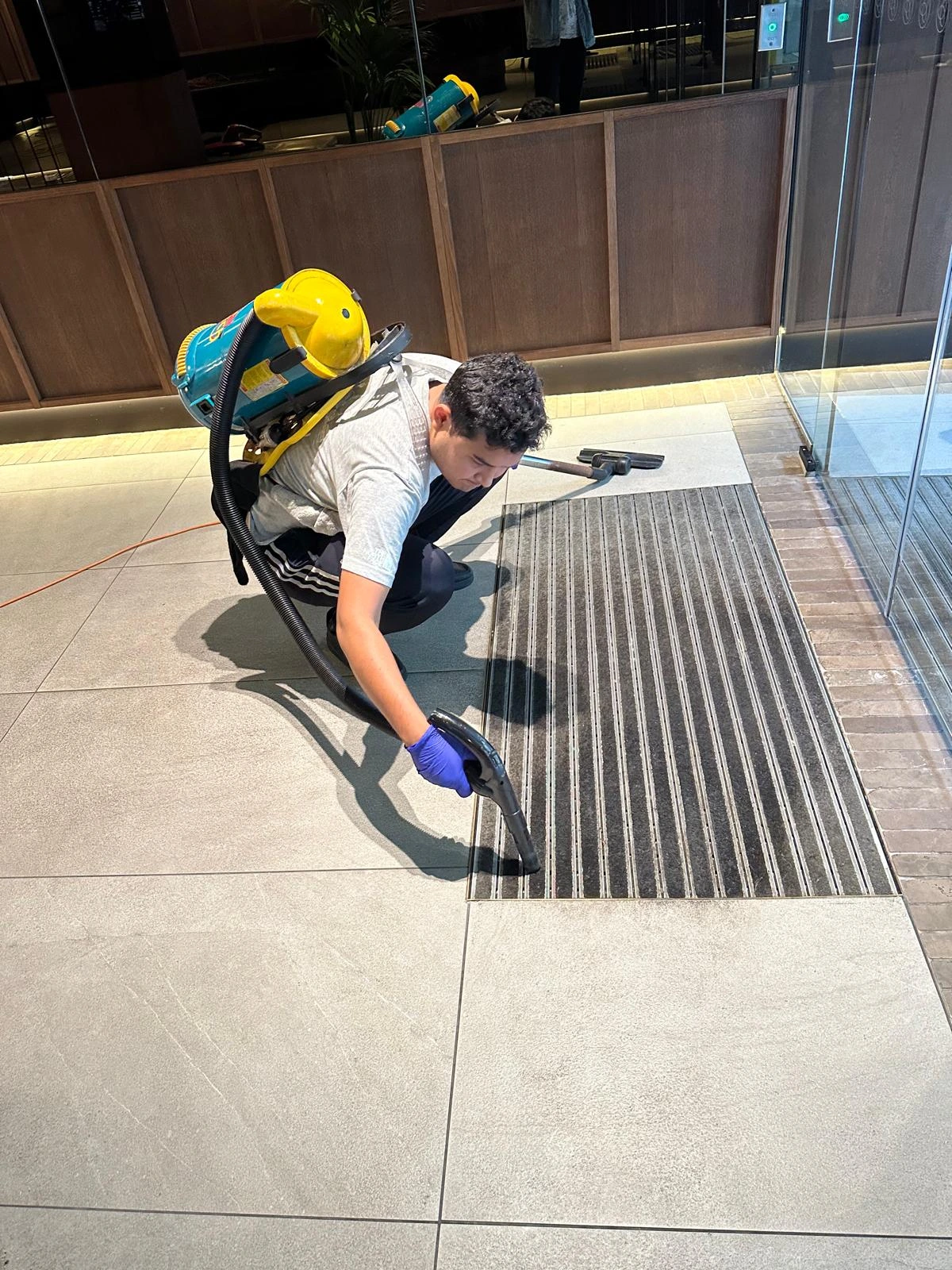 Professional building maintenance team